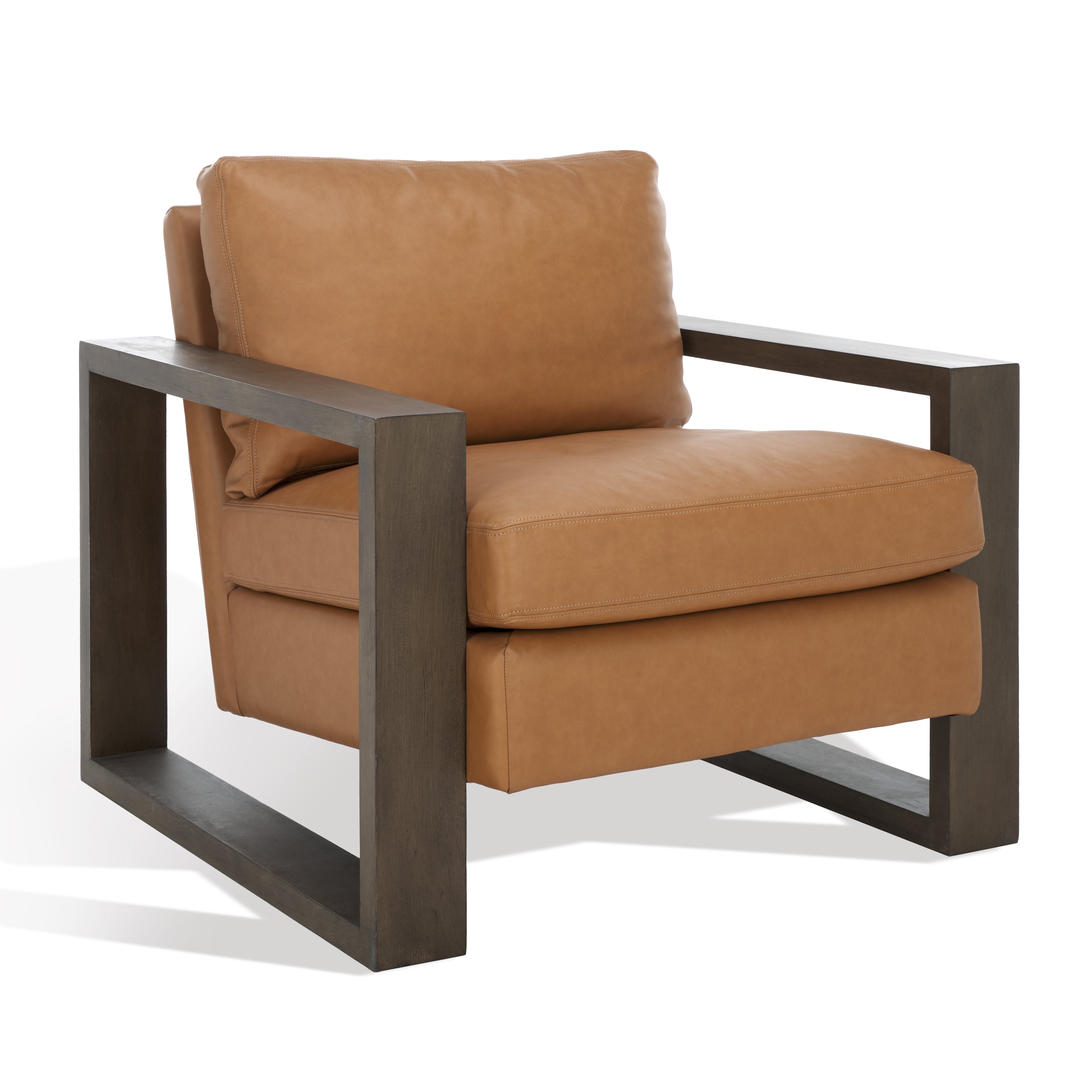 Safavieh Couture Tiana Mid Century Accent Chair - Light Brown