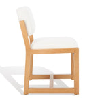 safavieh couture galileo linen dining chair, knt4113 - Natural / Ivory