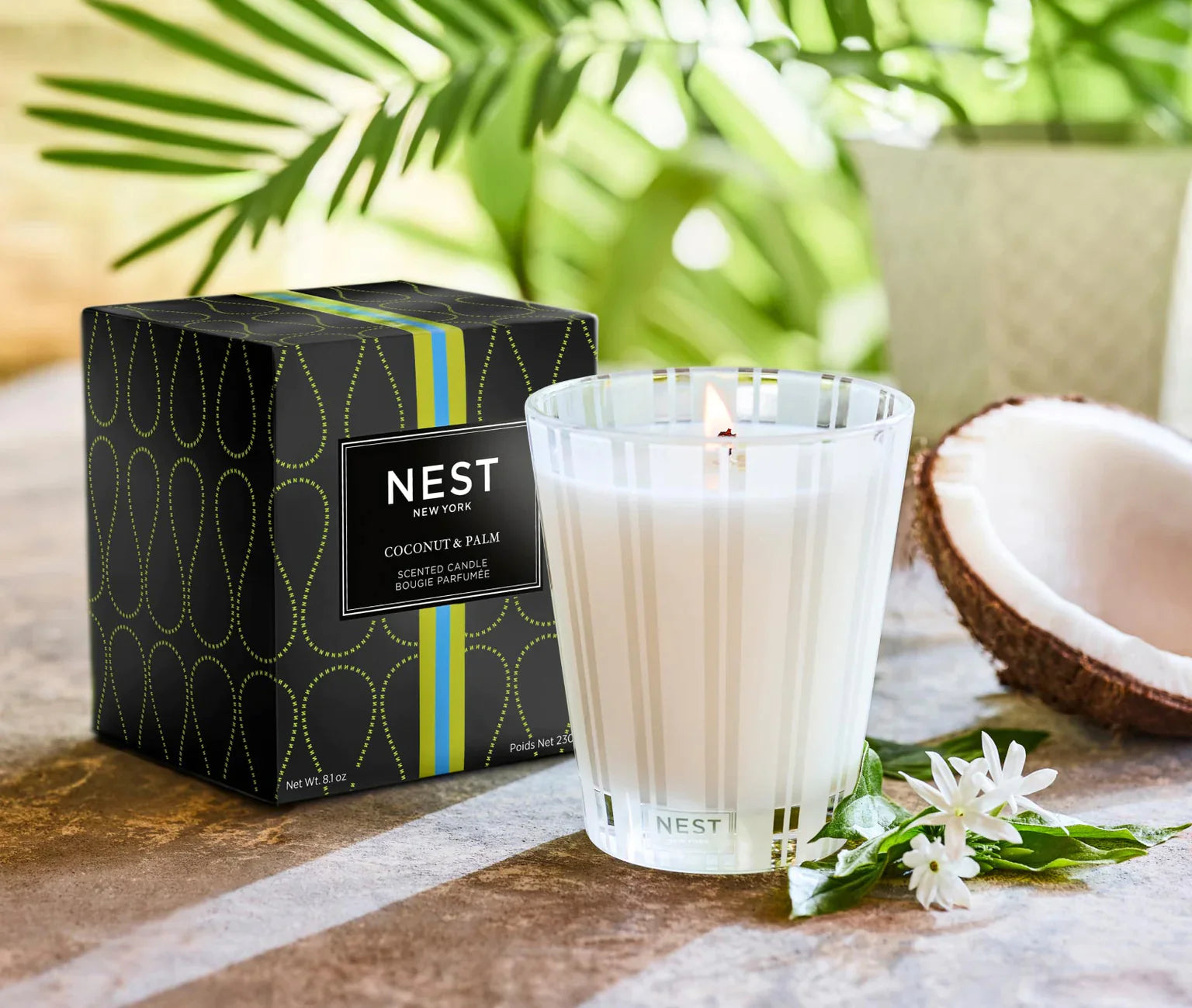 Coconut & Palm Classic Candle 8.1 oz by Nest New York