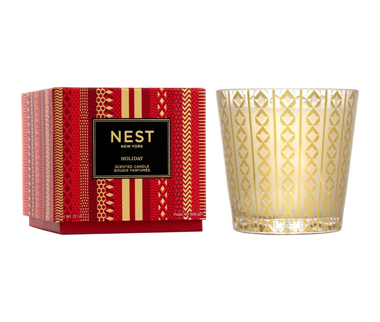 Holiday 3-Wick Candle 21.2 oz by Nest New York