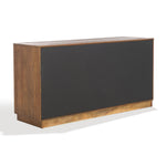 Safavieh Couture Gabrietta 6 Drawer Wood Dresser - Medium Oak / Black