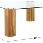 Safavieh Couture Robbie Square Glass Top Coffee Table, SFV2308