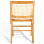 safavieh couture hattie french cane wood seat dining chair, sfv4153 - Natural