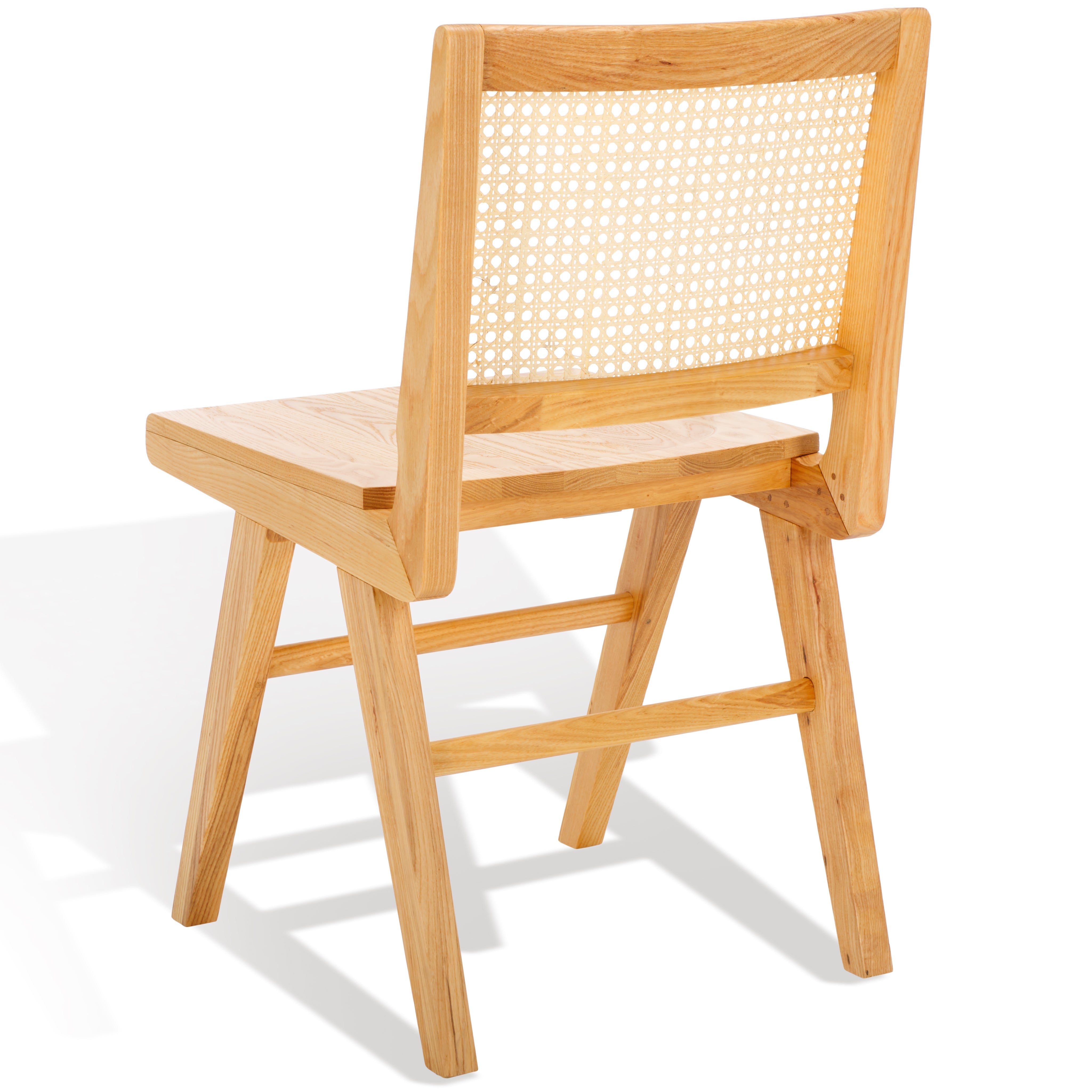 safavieh couture hattie french cane wood seat dining chair, sfv4153 - Natural