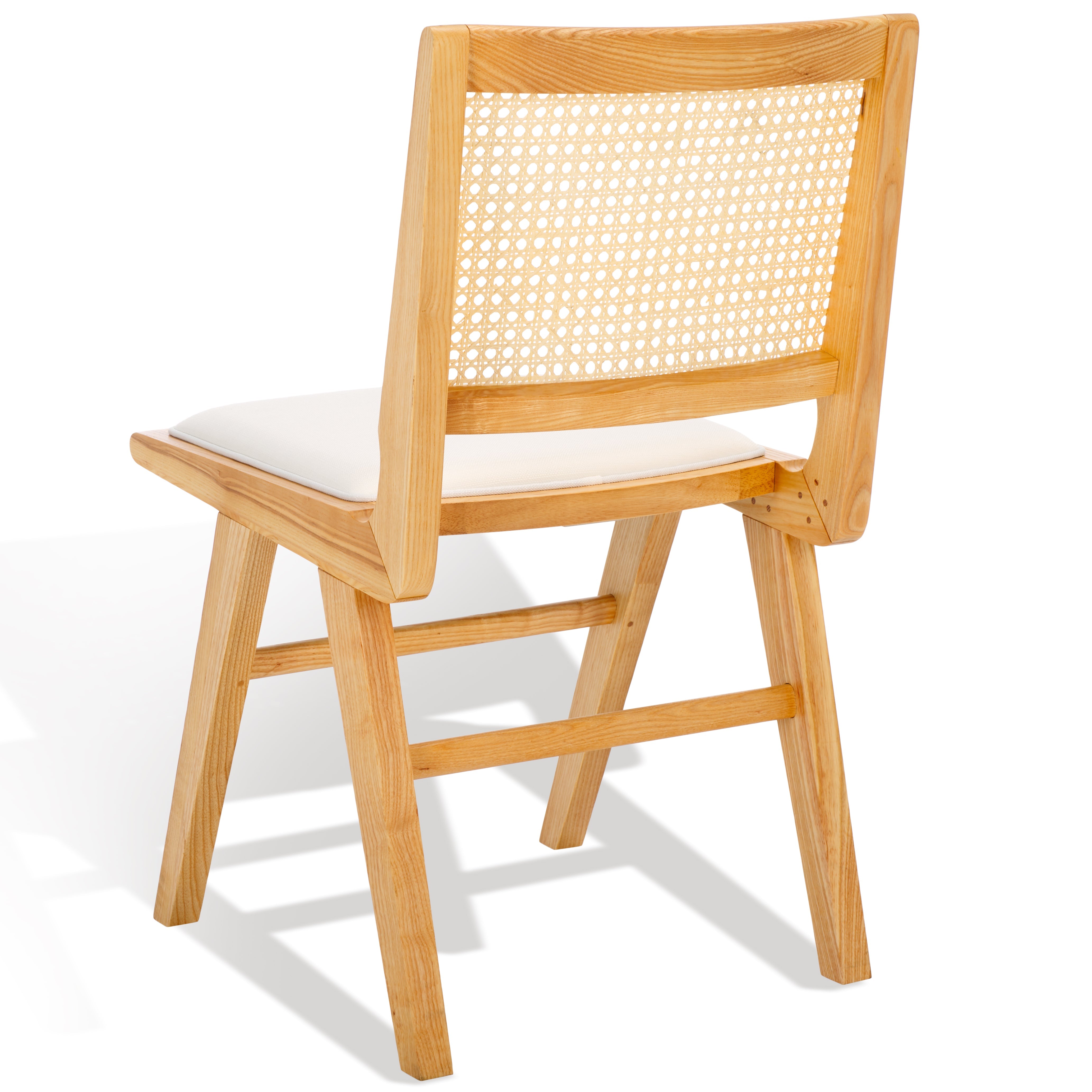 safavieh couture hattie french cane cushion seat dining chair, sfv4154 - Natural