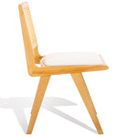 safavieh couture hattie french cane cushion seat dining chair, sfv4154 - Natural