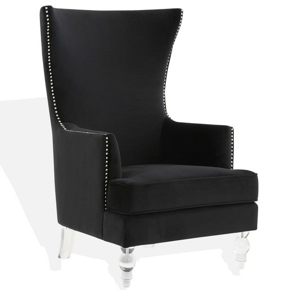 Safavieh Couture Geode Modern Wingback Chair - Black