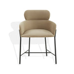 Safavieh Couture Charlize Velvet Dining Chair - Light Brown / Black