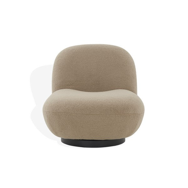 Safavieh Couture Stevie Boucle Accent Chair - Brown / Black