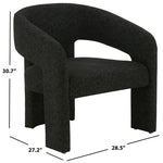 Safavieh Couture Roseanna Modern Accent Chair - Black