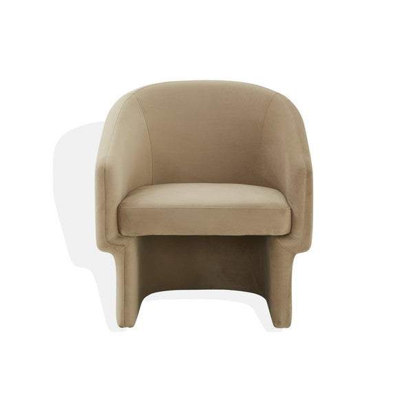 Safavieh Couture Susie Barrel Back Accent Chair - Light Brown