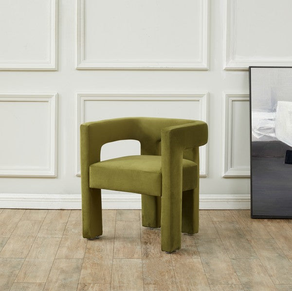 Safavieh Couture Deandre Contemporary Dining Chair - Olive Green