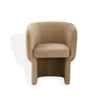 Safavieh Couture Wally Velvet Accent Chair - Light Brown