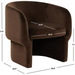 Safavieh Couture Kellyanne Boucle Modern Accent Chair - Dark Brown