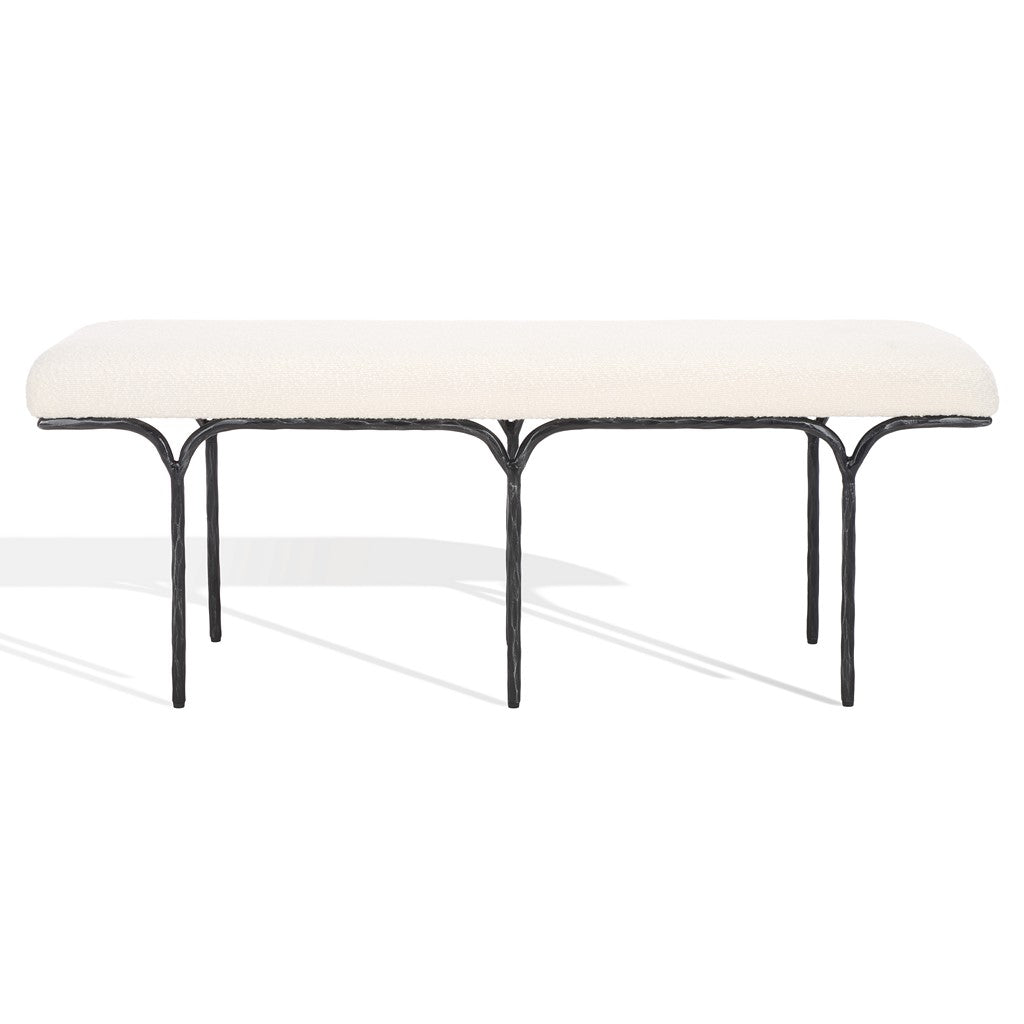 Safavieh Couture Marvin Boucle 48" Bench, SFV9530