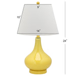 Safavieh Amy 24 Inch H Gourd Glass Lamp, LIT4087
