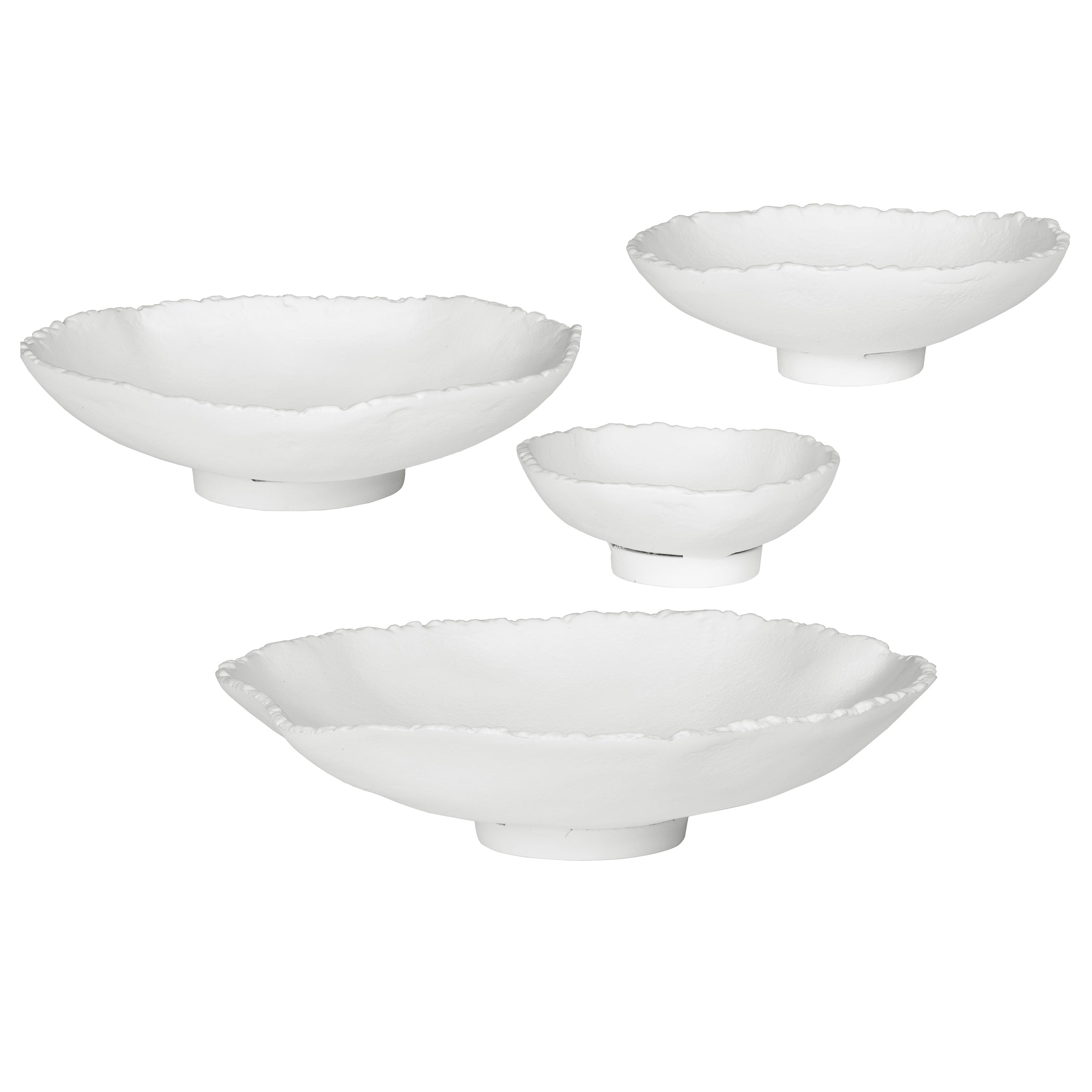 Uttermost Lucky Coins White Metal Wall Bowls 