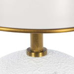 Regina Andrew Hattie Concrete Mini Lamp (White and Natural Brass)