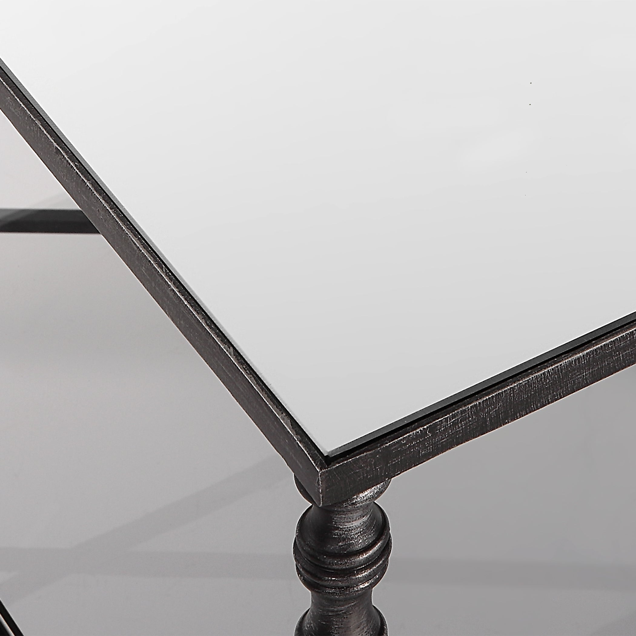 Uttermost Henzler Mirrored Steel Coffee Table