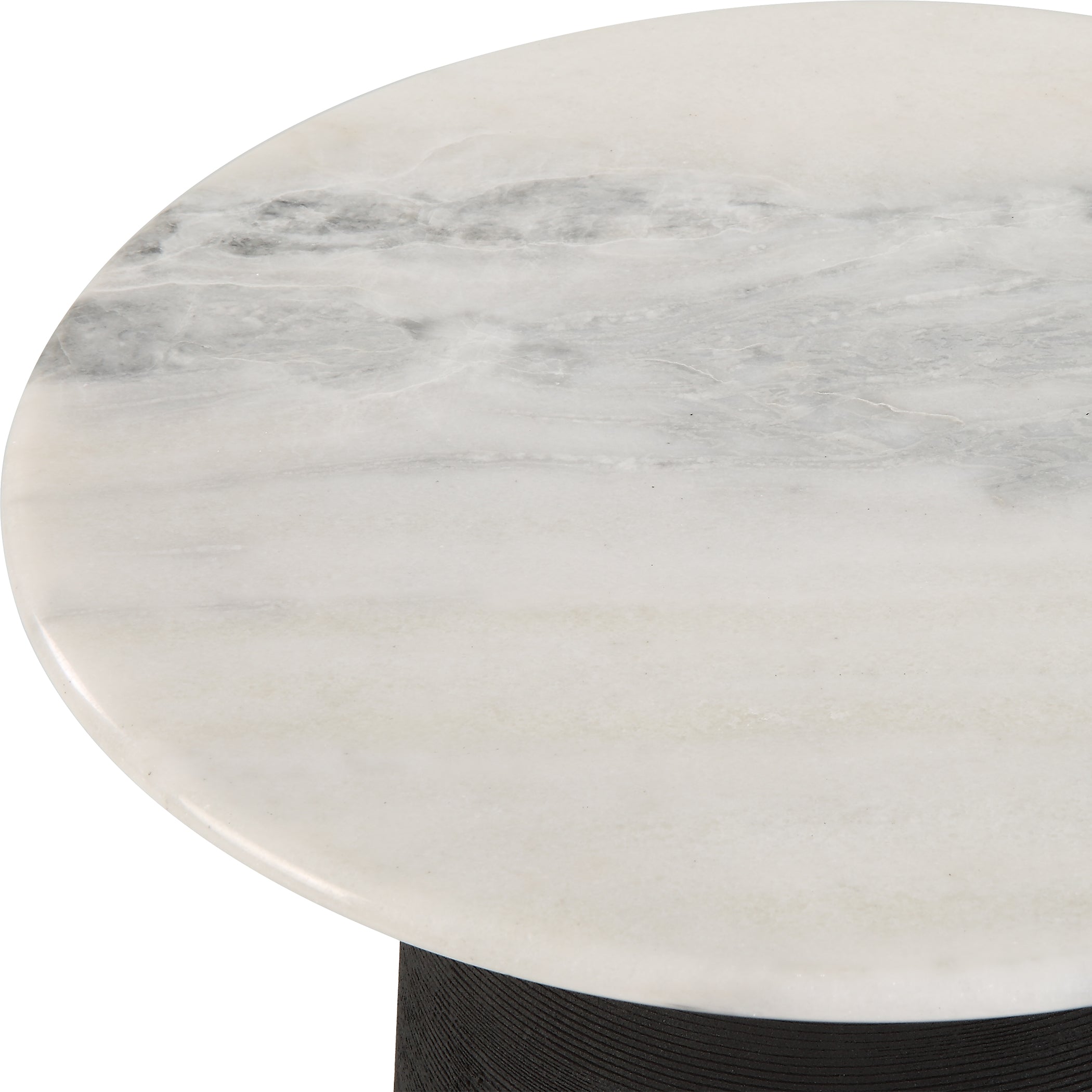 Uttermost Total Eclipse Marble Accent Table
