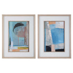 Uttermost Brilliant Clouds Abstract Prints, Set/2