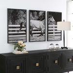 Uttermost Galloping Forward Equine Prints, Set/3