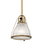 Hudson Valley Lighting Haverhill 11" 1 Light Pendant - Aged Brass