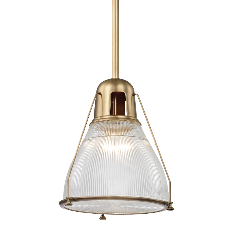Hudson Valley Lighting Haverhill 23.5" 1 Light Pendant - Aged Brass