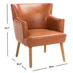 Safavieh Delfino Accent Chair , ACH4009 - Cognac