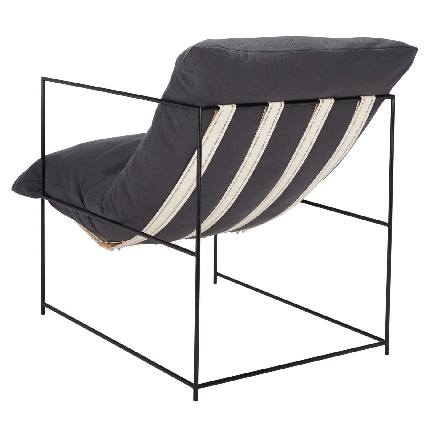 Safavieh Portland Pillow Top Accent Chair , ACH4511 - Grey / Black