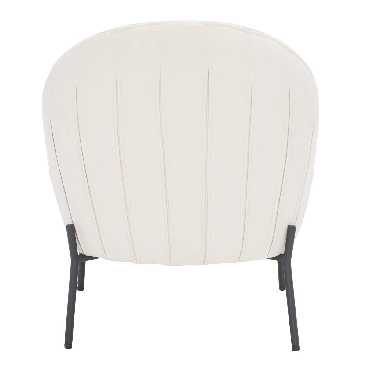 Safavieh Brax Petite Slipper Chair , ACH5101 - Cream / Black