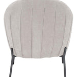 Safavieh Brax Petite Slipper Chair , ACH5101 - Light Grey / Black