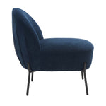 Safavieh Brax Petite Slipper Chair , ACH5101 - Navy / Black