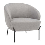 Safavieh Emmi Upholstered Accent Chair , ACH5102 - Grey / Black