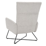 Safavieh Coleman Arm Chair , ACH5106 - Light Grey / Black