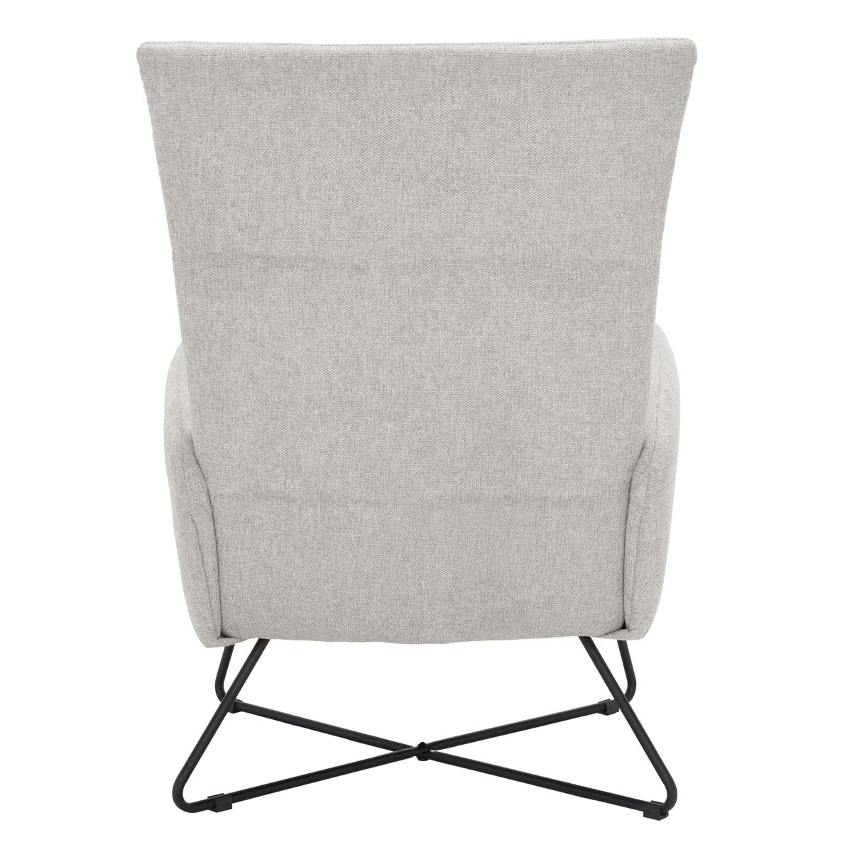 Safavieh Coleman Arm Chair , ACH5106 - Light Grey / Black