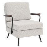 Safavieh Lohan Arm Chair , ACH5201 - Light Grey / Gold