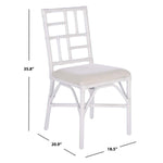 Safavieh Christine Accent Chair W/Cushion, ACH6507 - White (Set of 2)