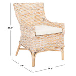 Safavieh Cristen Rattan Accent Chair With Cushion, ACH6513