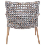 Safavieh Collette Rattan Accent Chair W/ Cushion , ACH6515 - Grey White Wash/ White