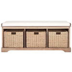 Safavieh Lonan Wicker Storage Bench , AMH5733