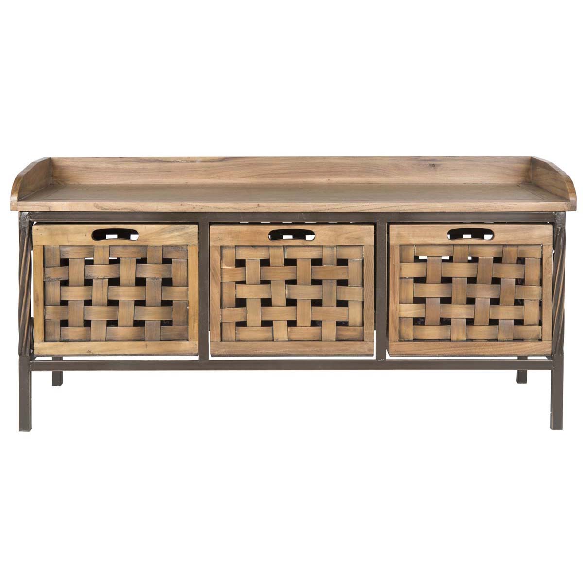 Safavieh Isaac 3 Drawer Wooden Storage Bench , AMH6530