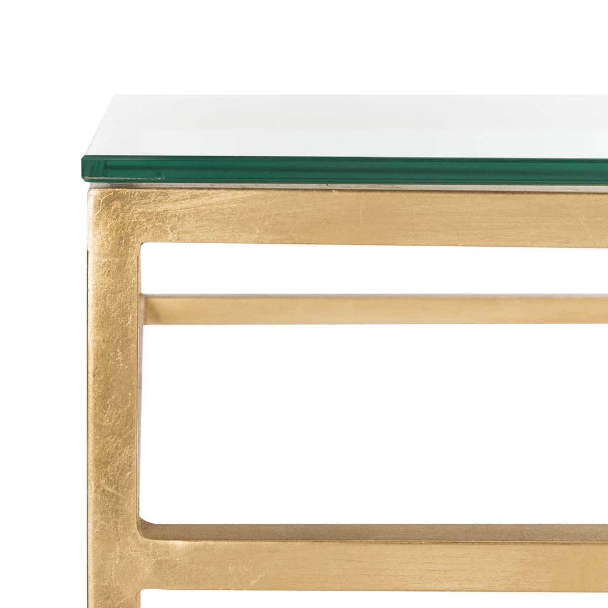 Safavieh Couture Baumgarten Glass Console Table - Gold / Glass