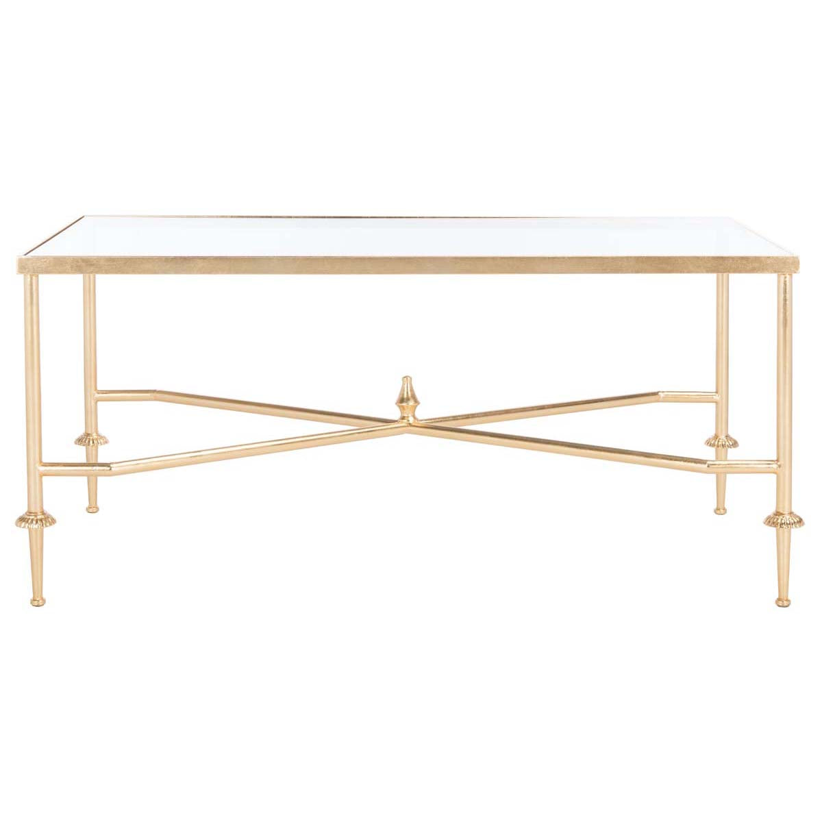 Safavieh Couture Devi Gold Leaf Coffee Table - Gold