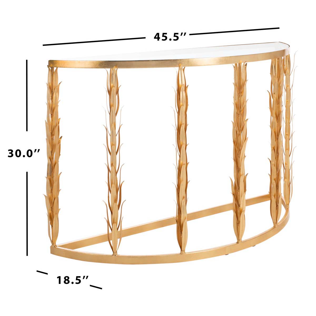Safavieh Couture Zack Gold Leaf Console Table - Gold