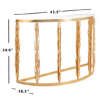 Safavieh Couture Zack Gold Leaf Console Table - Gold
