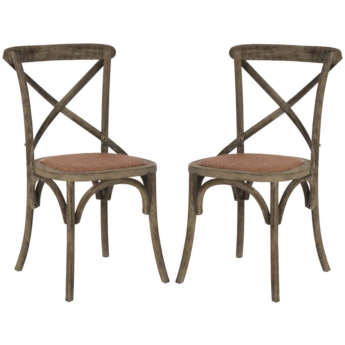 Safavieh Franklin 18''H X Back Farmhouse Chair (Set Of 2), AMH9500