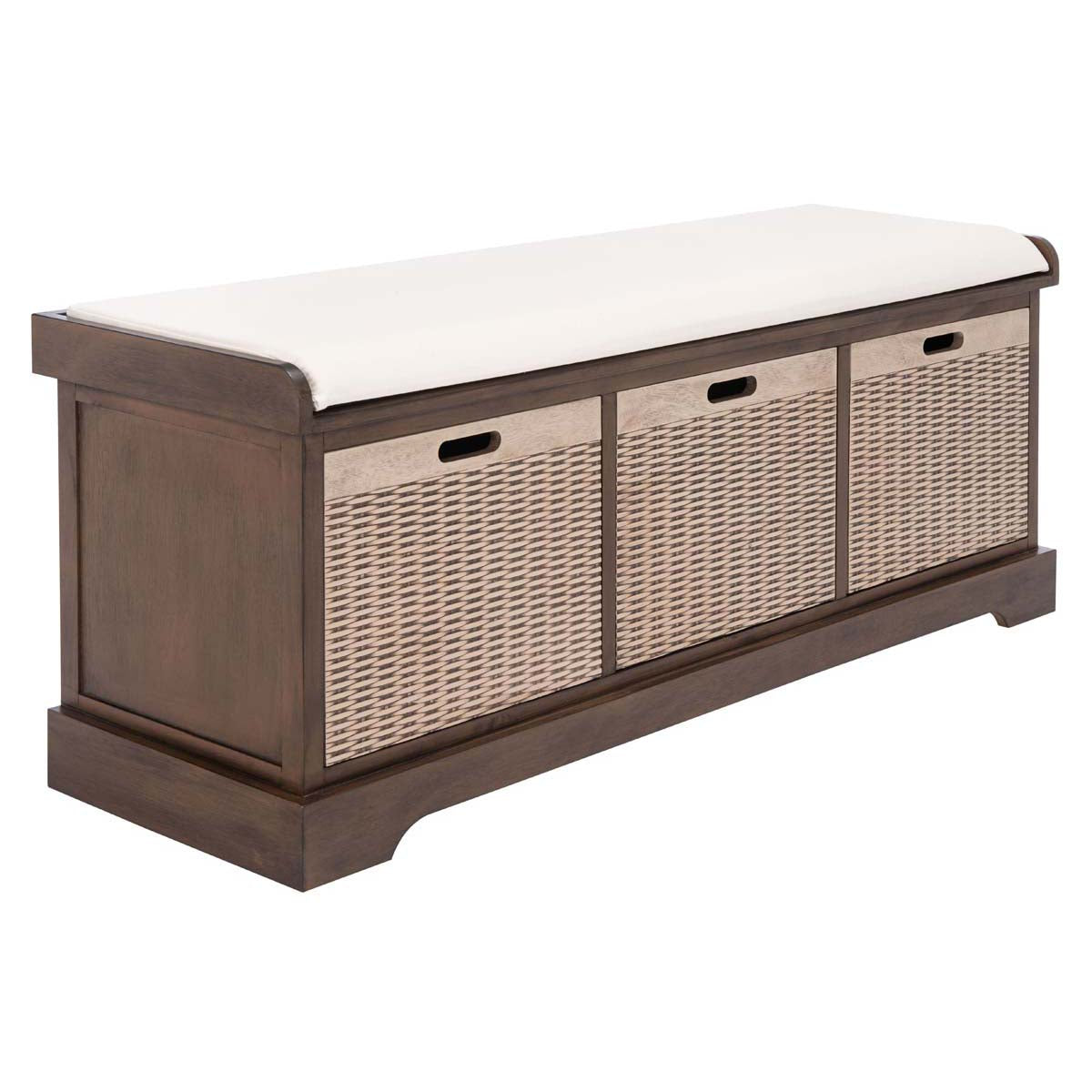 Safavieh Landers 3 Drawer/Cushion Storage Bench, BCH5703