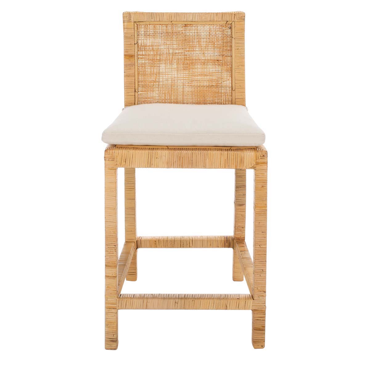 Safavieh Tojo Cane Counter Stool W/ Cushion , BST6502 Decor Market