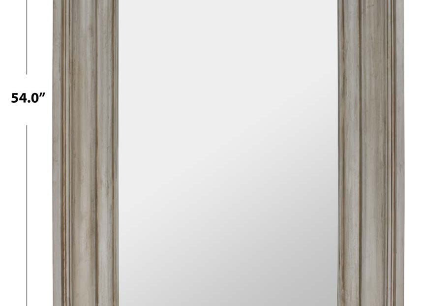 Safavieh Couture Zachary Small Rectangle Wall Mirror - Antique Silver